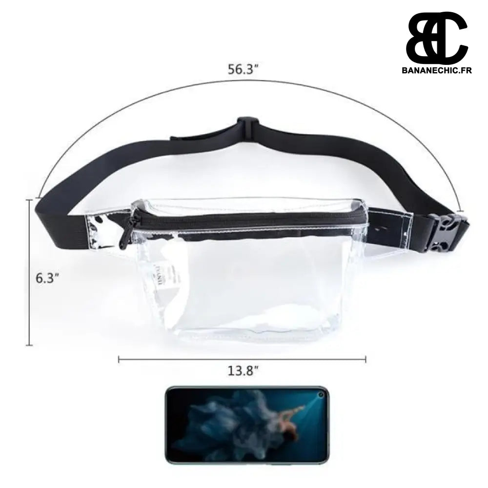 Sac banane transparent femme - Transparent - Banane - Banane