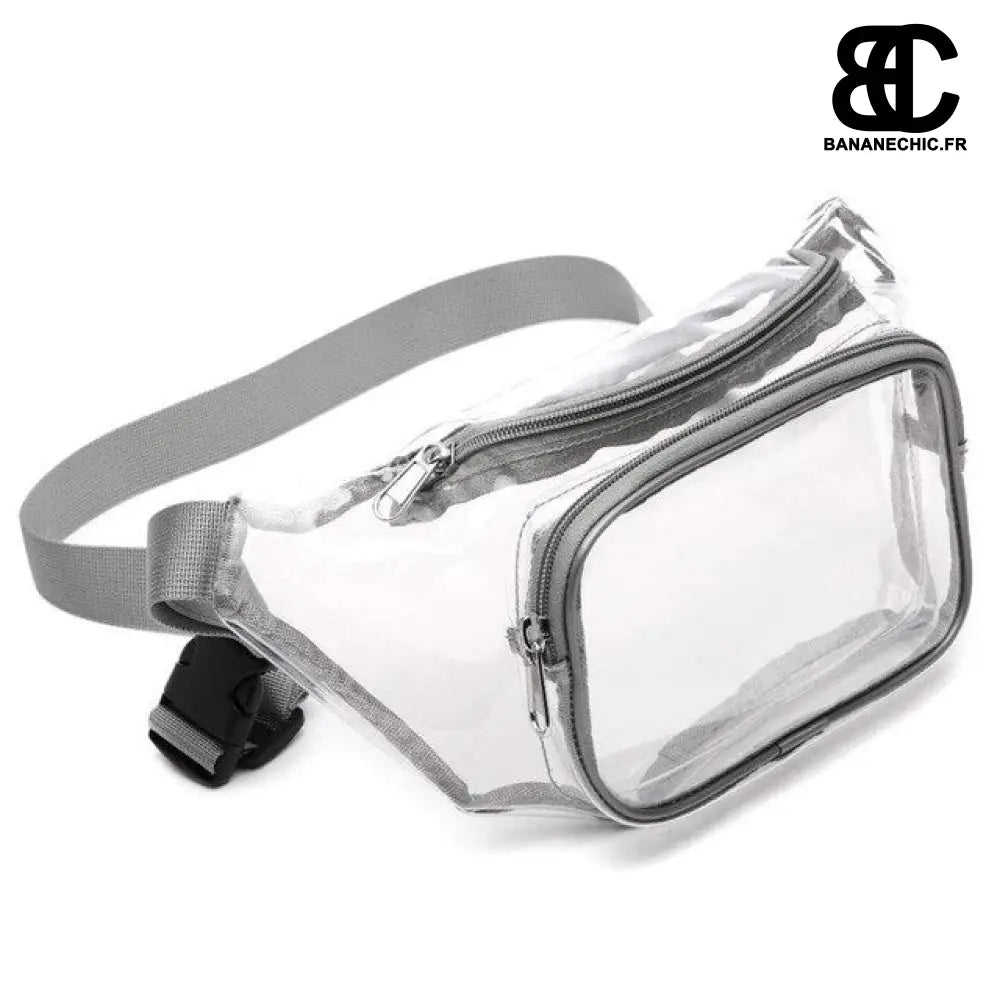 Sac banane transparent unisexe - Gris - Banane - Banane Chic
