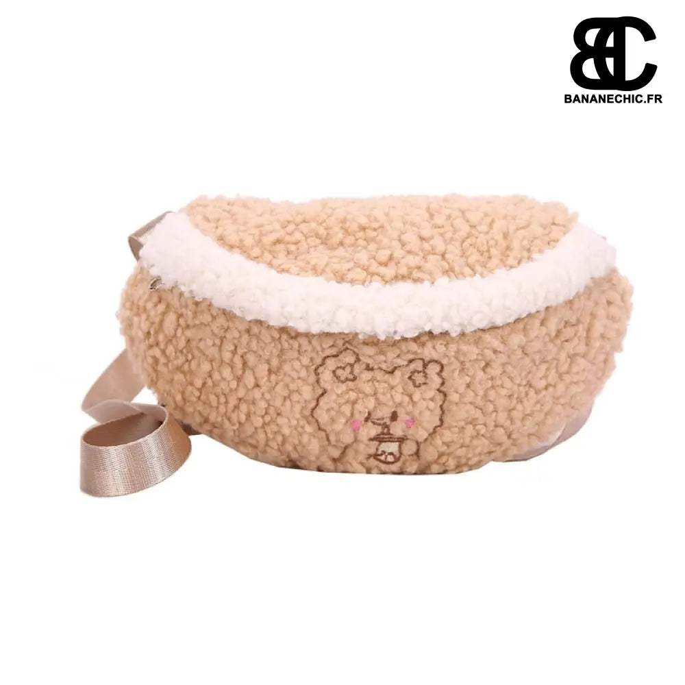 Sac banane velours ourson - Kaki - Banane - Banane Chic ™