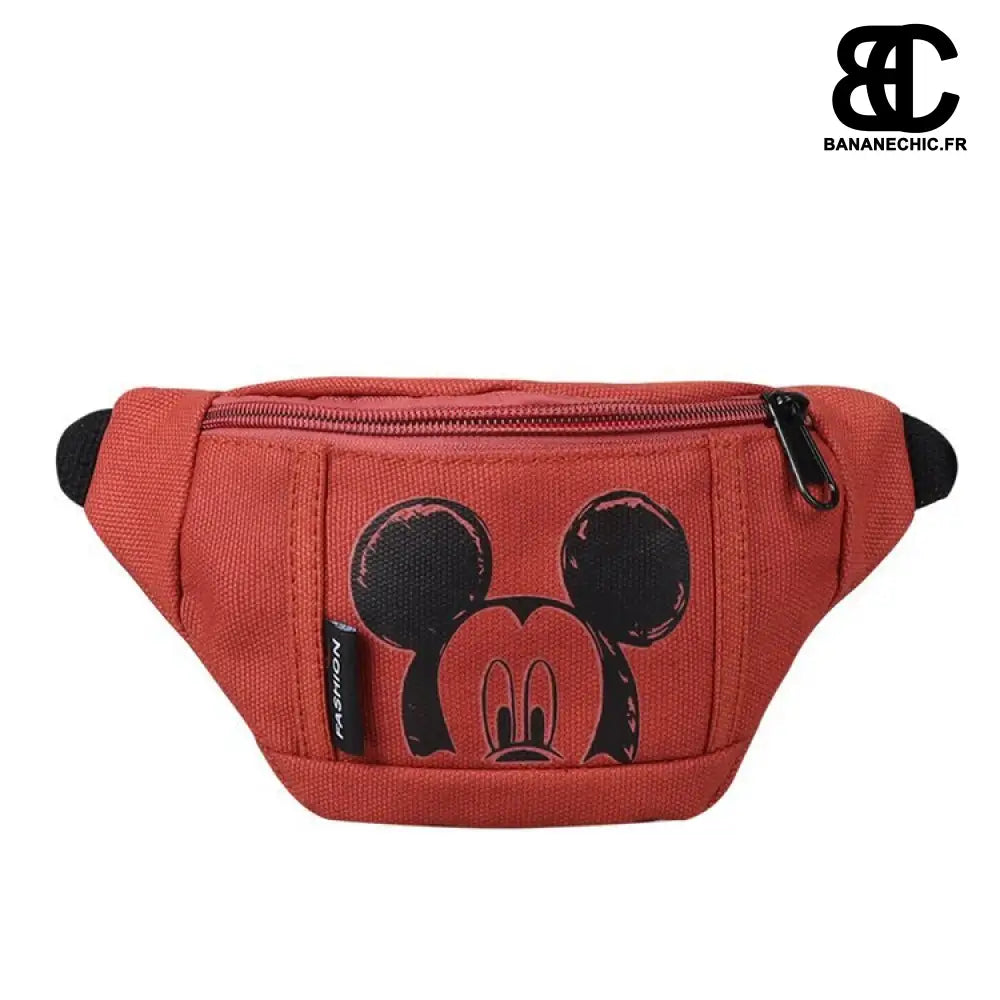 Sac banane vert Mickey Disney - Rouge - Banane - Banane Chic