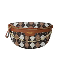 Sac banane vintage damier chic