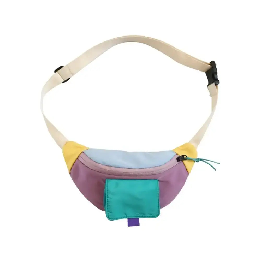 Sac Banane Vintage en Cuir - Violet - Sac Banane - Banane