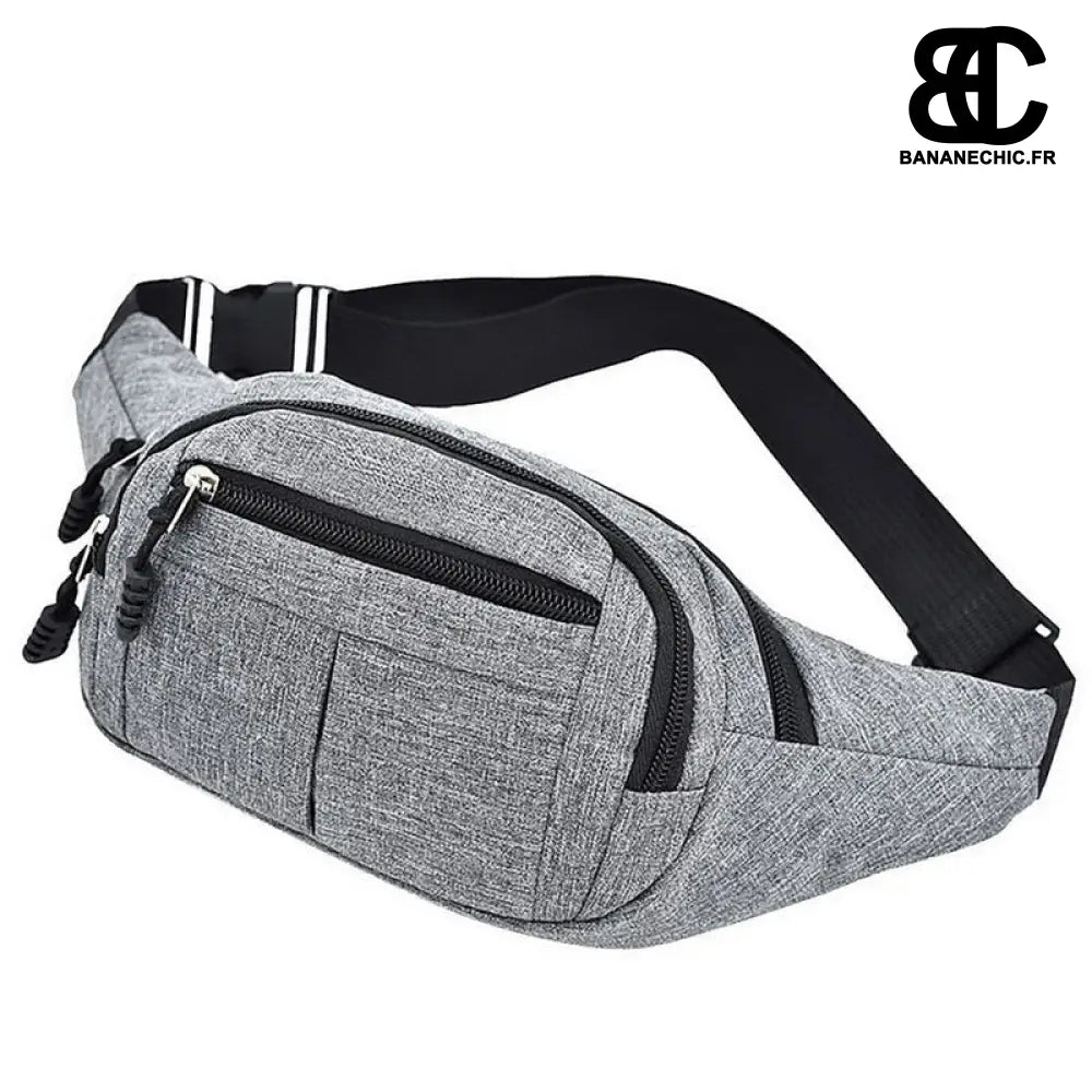 Sac banane violet en tissu - Gris - banane - Banane Chic ™