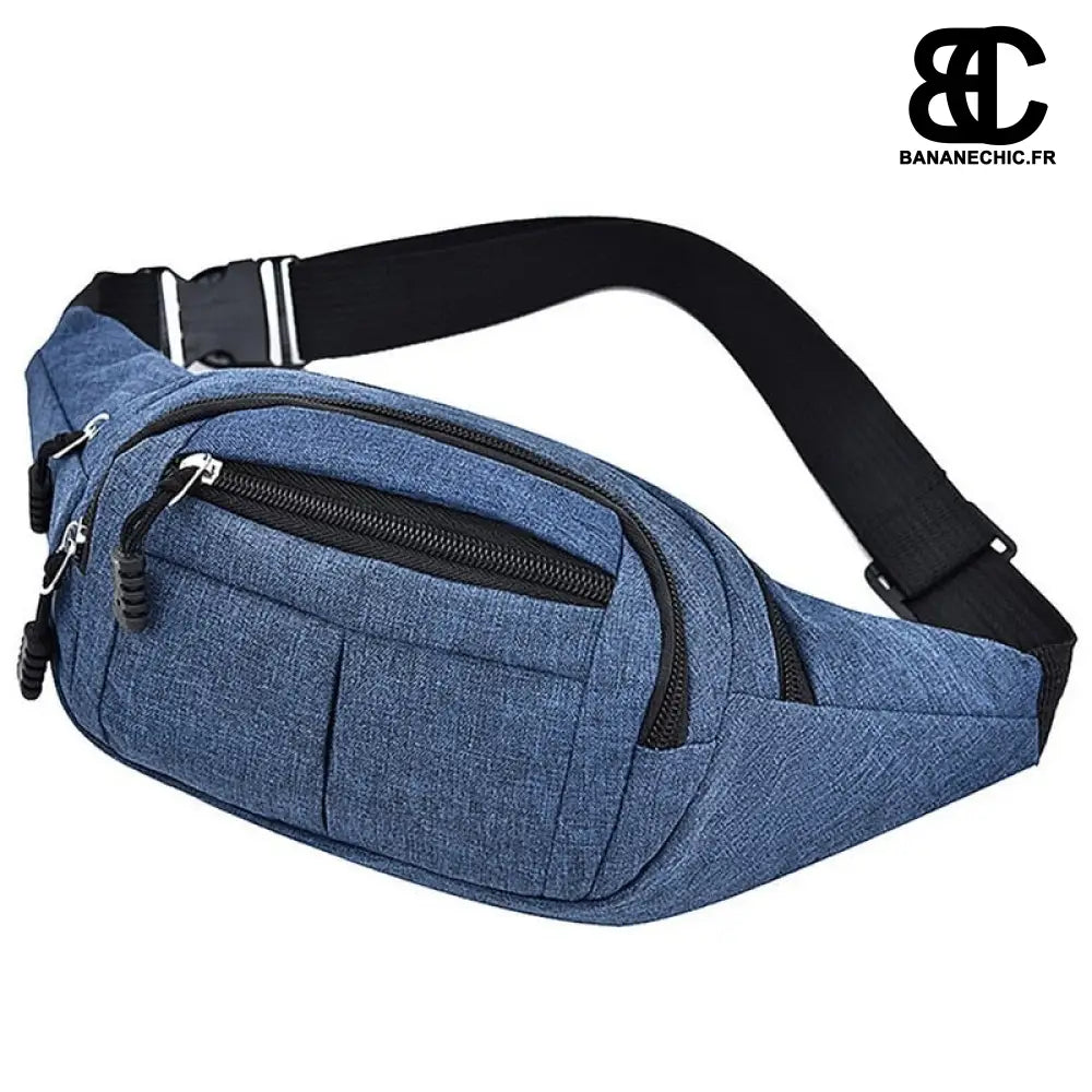 Sac banane violet en tissu - Bleu - banane - Banane Chic ™