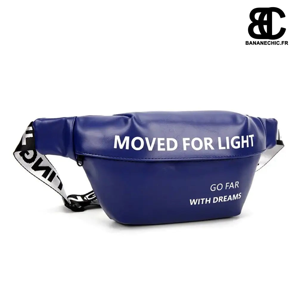 Sac banane waterproof ergonomique bleu - deep blue - banane