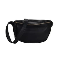 Sac bandoulière cuir oversize noir