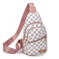 Sac bandoulière damier blanc étanche