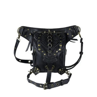 Sac jambe femme moto noir