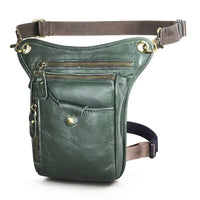 Sac jambe moto luxe vert