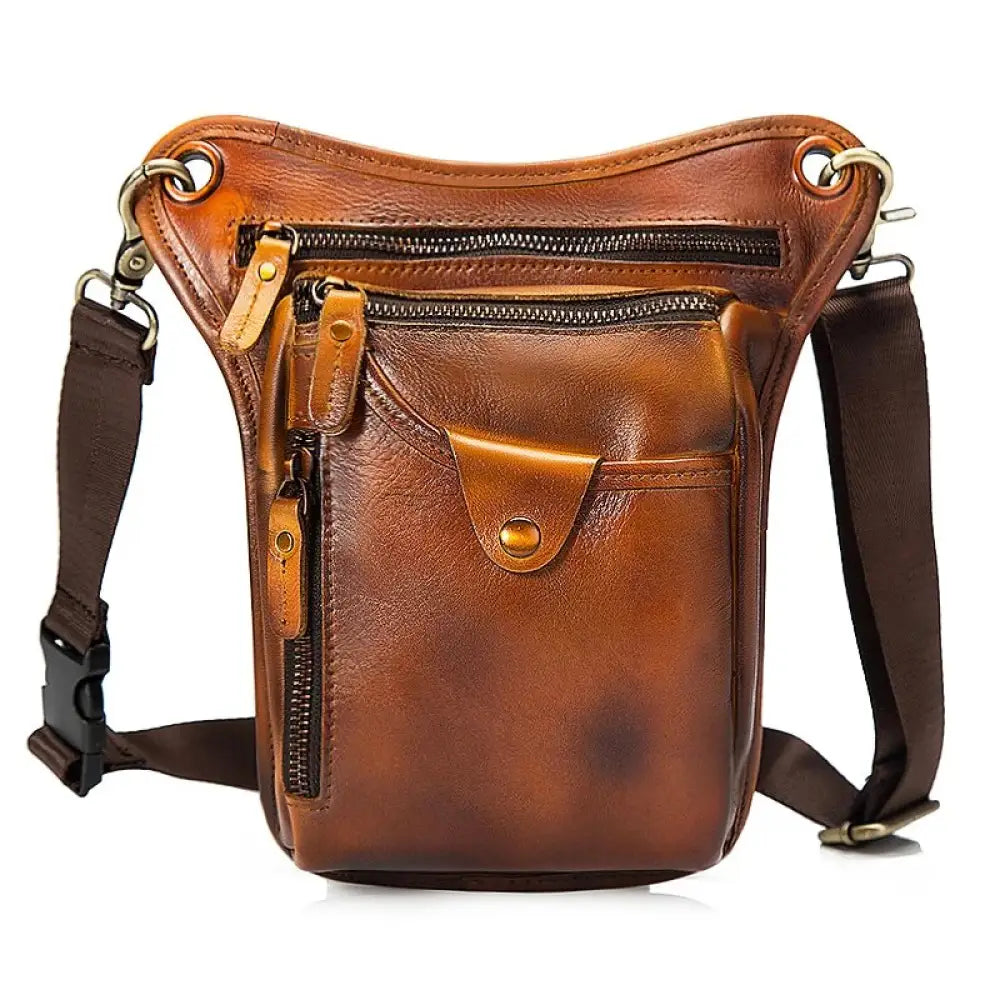 Sac jambe moto vintage homme - Doré - banane - Banane Chic ™