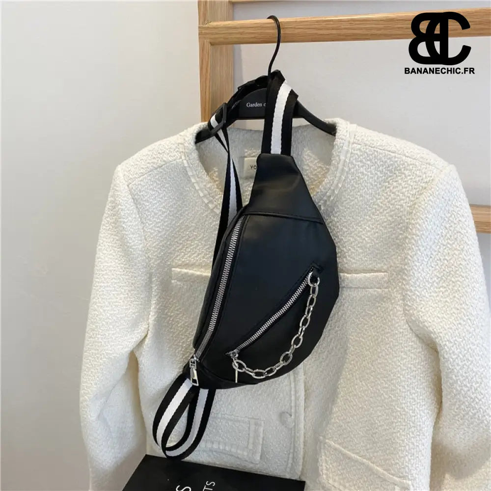 Sacoche banane blanc chic femme - Black - banane - Banane