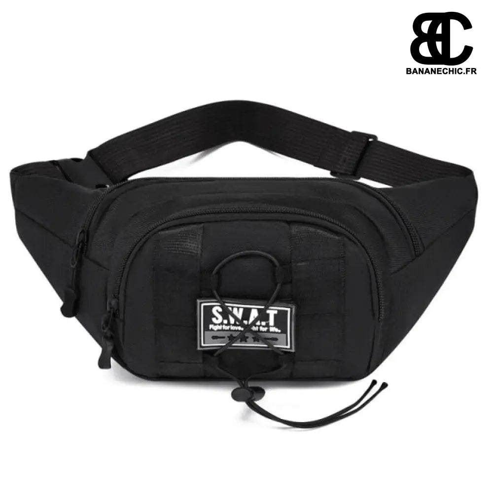 Sacoche banane camouflage sportive militaire - Noir - Banane