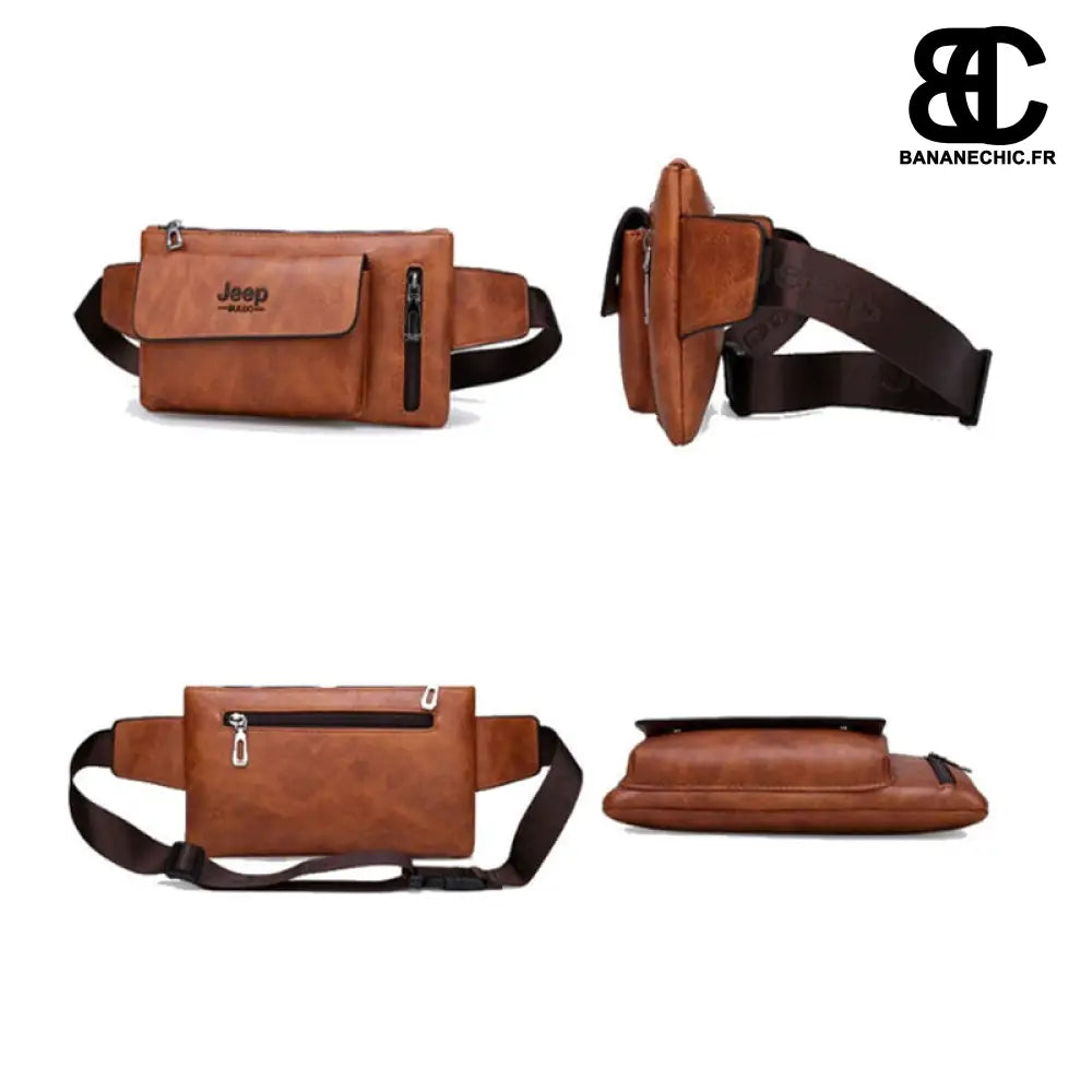 Sacoche Banane Cuir Homme Luxe - Banane - Banane Chic ™