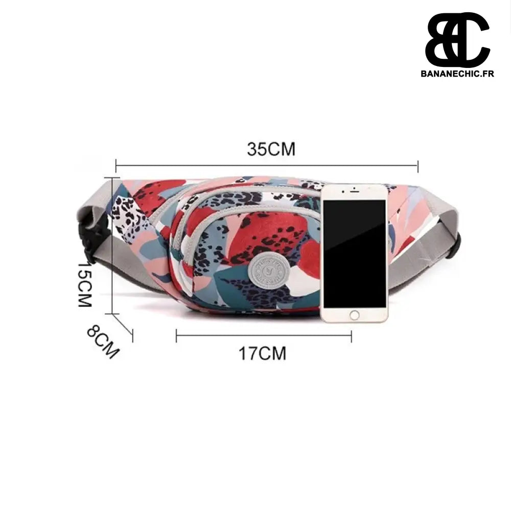 Sacoche Banane Imprimé Rétro Rose - banane - Banane Chic ™