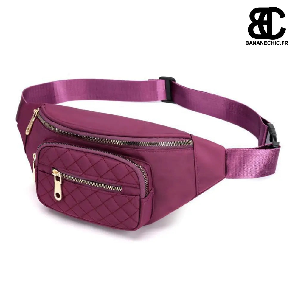 Sacoche banane sportwear étanche - Violet - banane - Banane
