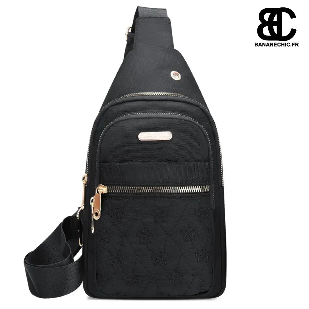 Sacoche bandoulière femme légère - Noir - banane - Banane