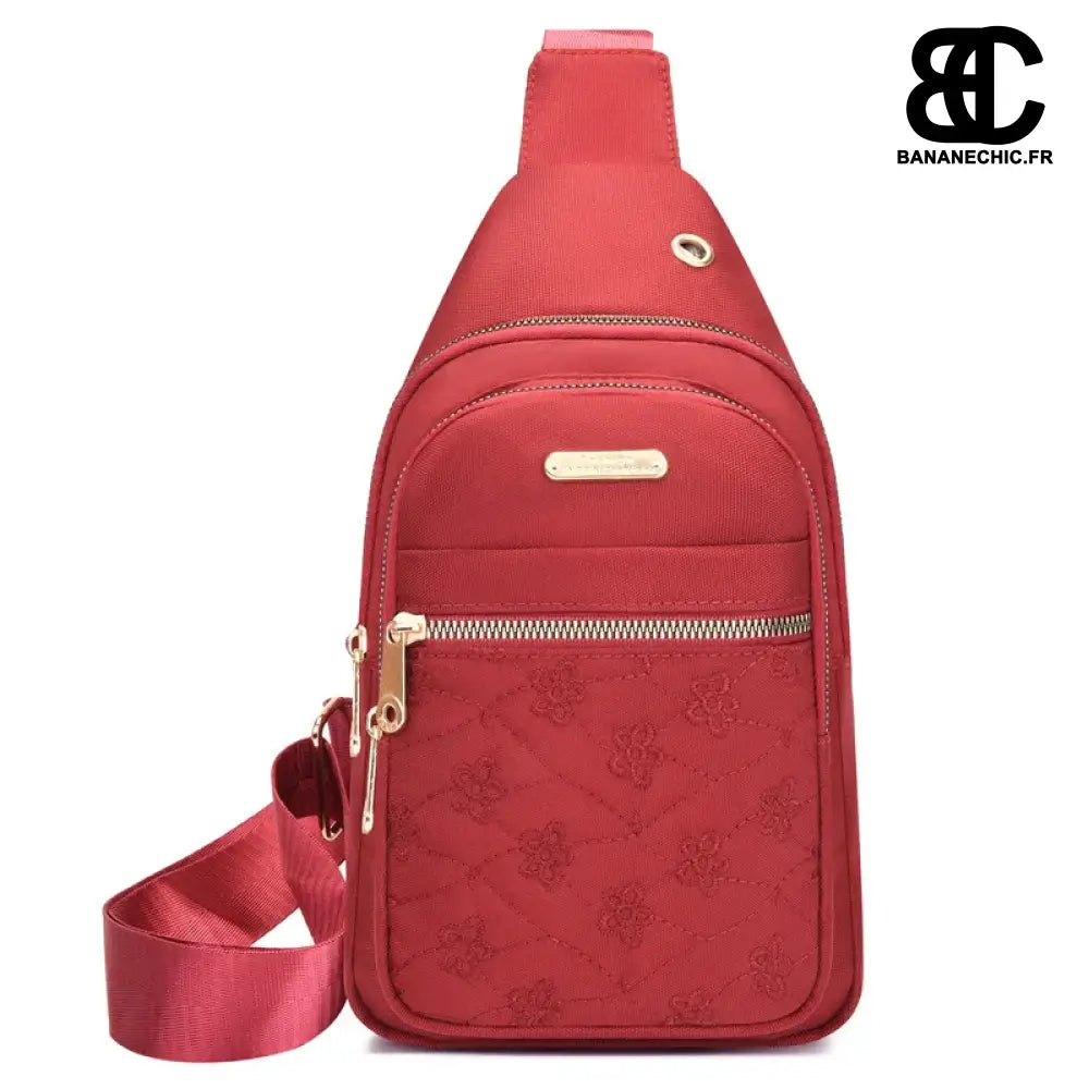 Sacoche bandoulière femme légère - Rouge - banane - Banane