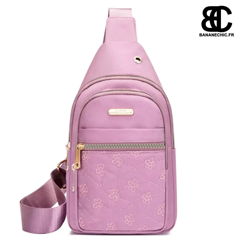 Sacoche bandoulière femme légère - Rose - banane - Banane