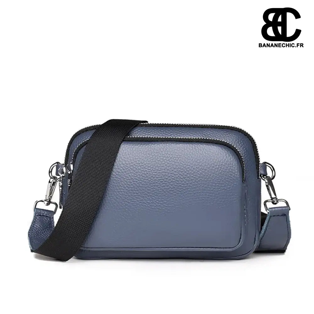 Sacoche bandoulière femme verte tendance - Bleu - banane -