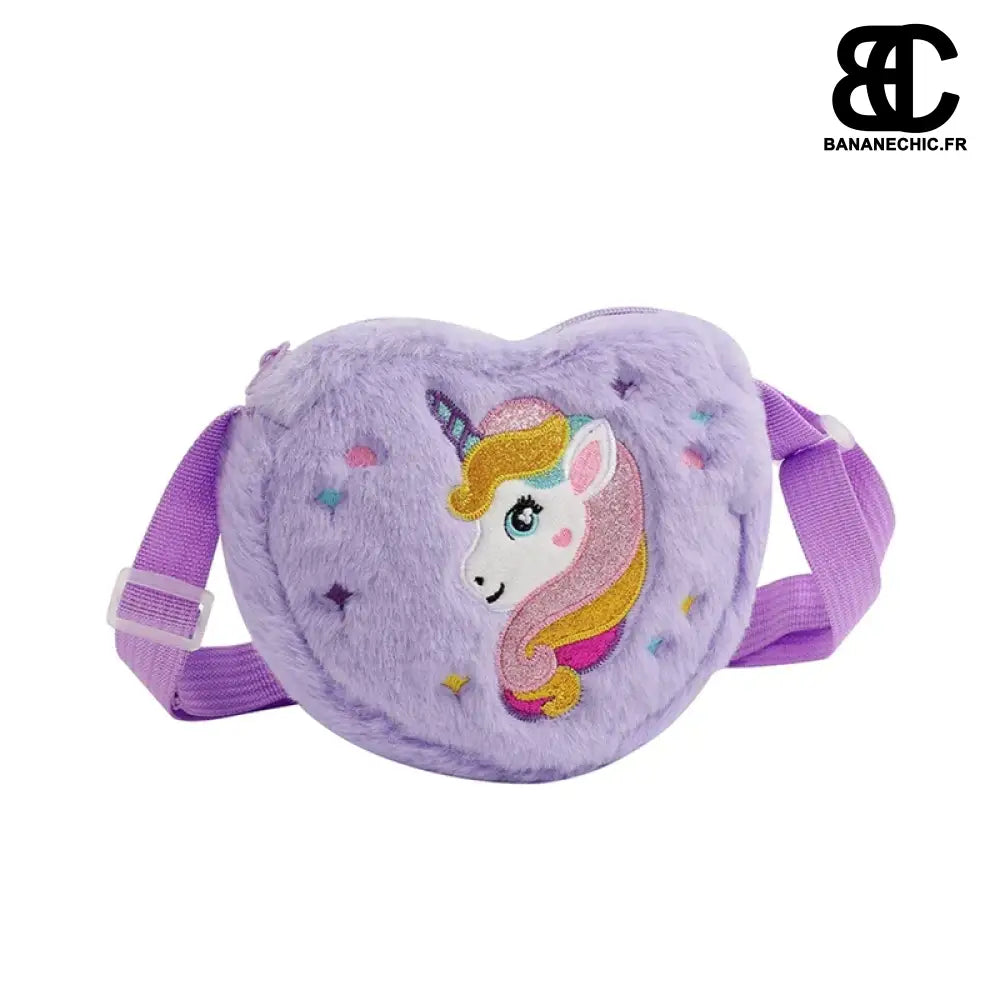Sacoche licorne bandoulière rose - Violet - banane - Banane