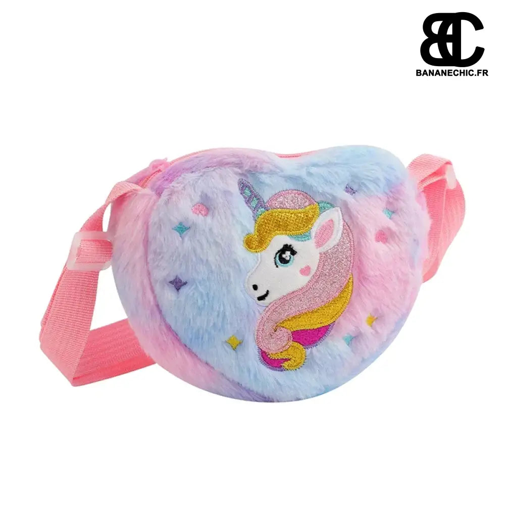 Sacoche licorne bandoulière rose - Multicolore - banane -