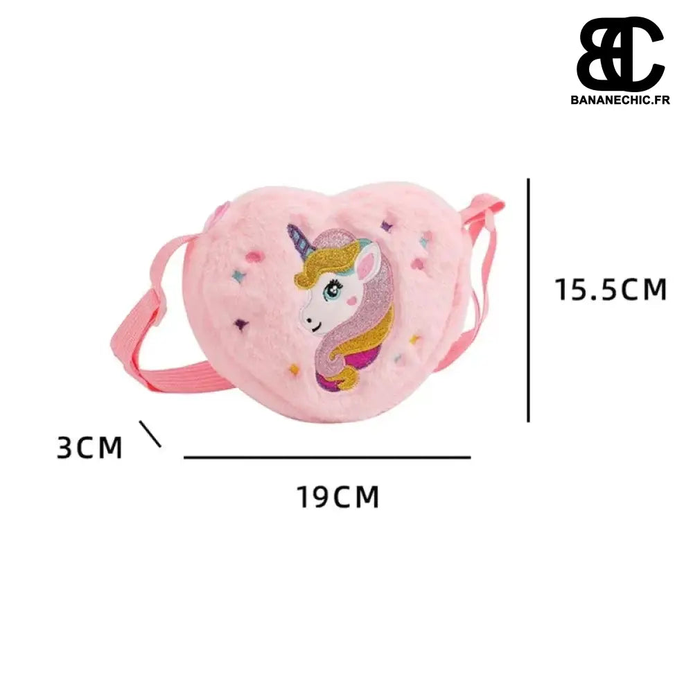 Sacoche licorne bandoulière rose - banane - Banane Chic ™