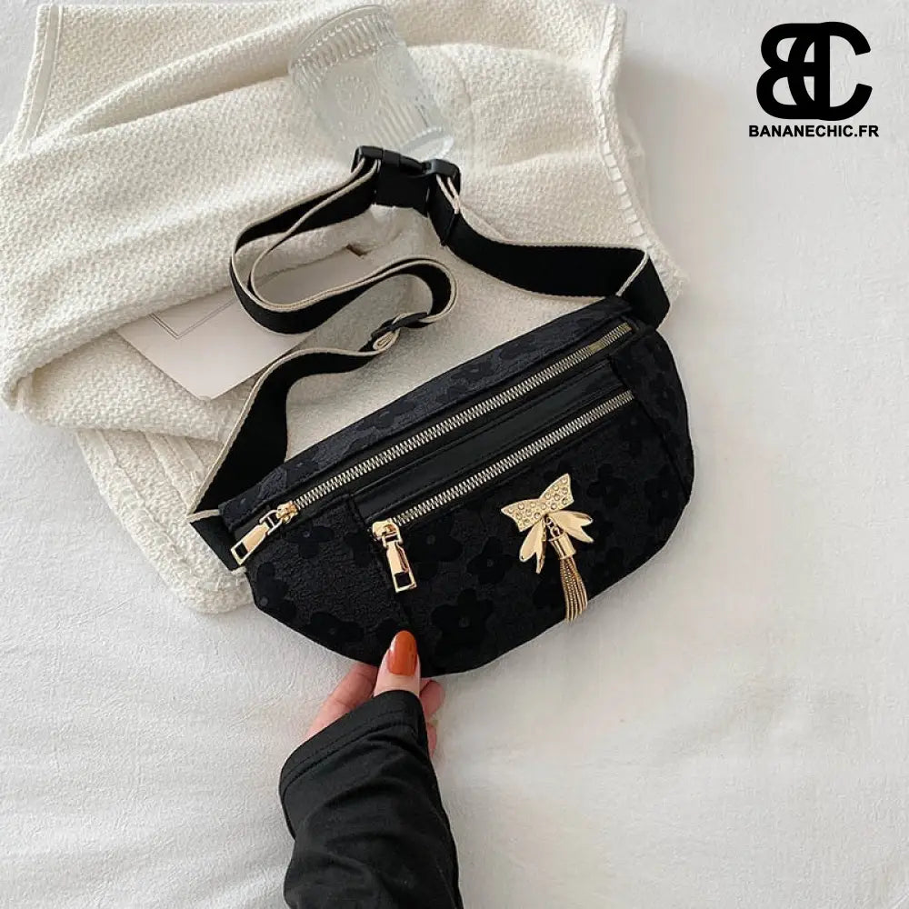 Sacoche papillon chic banane - Black - banane - Banane Chic