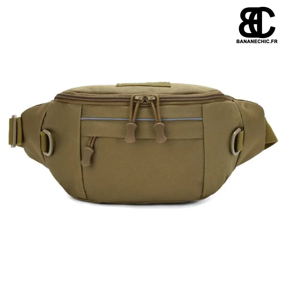 Sacoche tactique chasse militaire - Loup Marron - banane -
