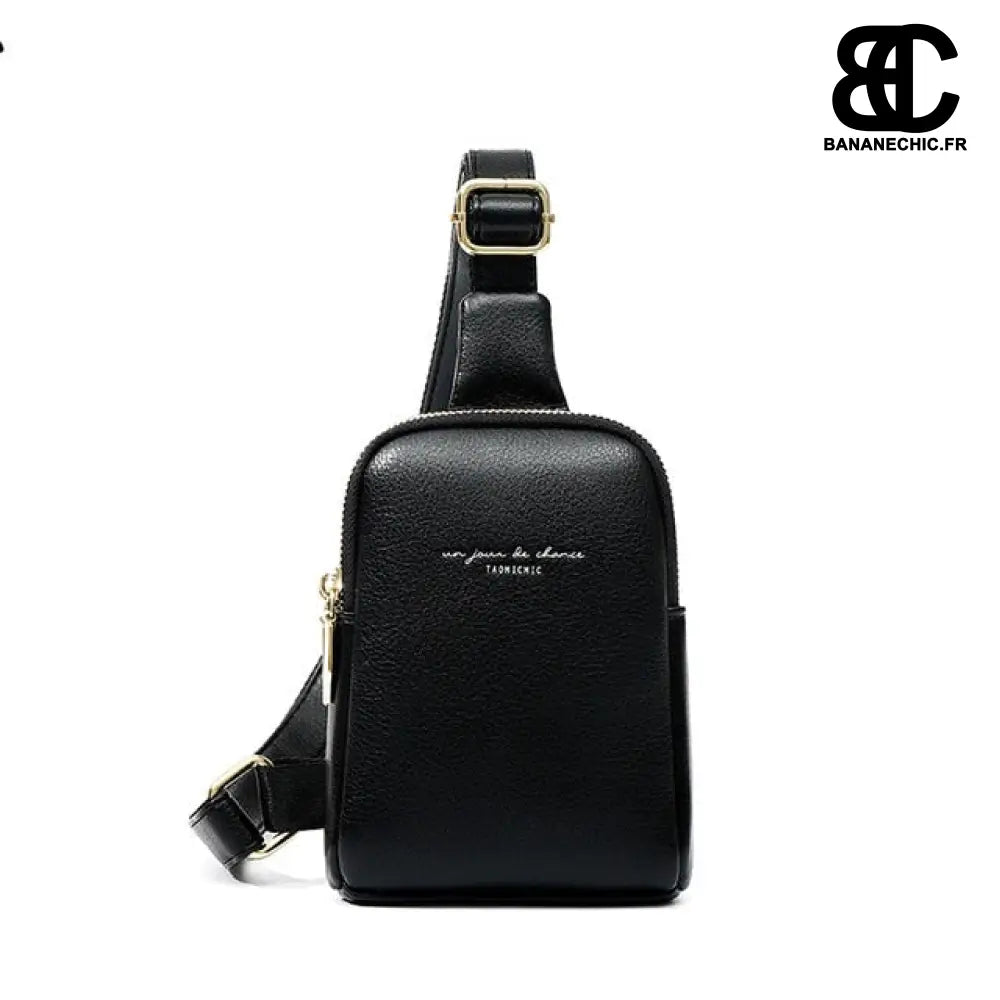 Sacoches banane cuir - Noir - Banane - Banane Chic ™