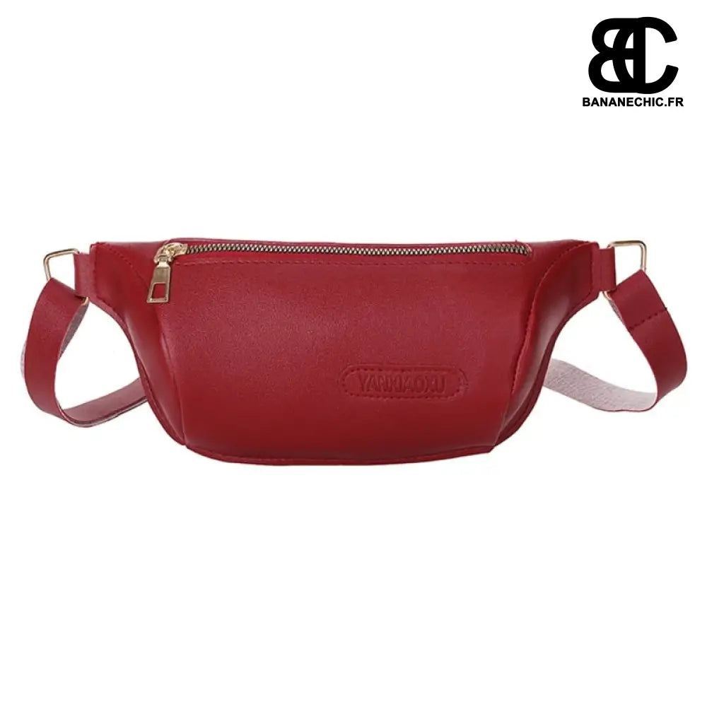 Sacoches Banane Femme - Accessoire Mode - Rouge - Banane -