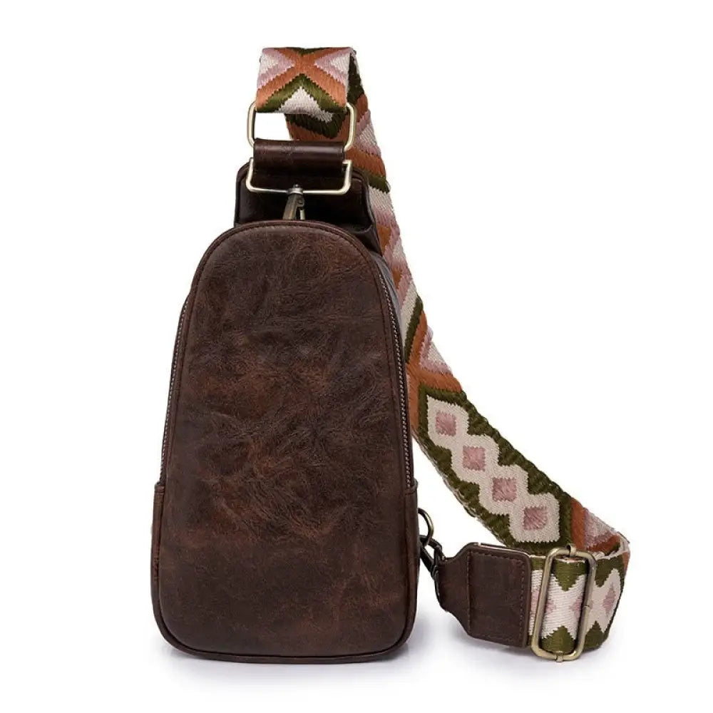 Sacoches Banane Marron Bandoulière - Marron foncé - Banane -