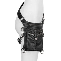 Sacoches moto femme cuir jambe noires